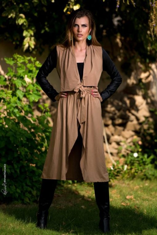 Leather Sleeves Suede Jacket