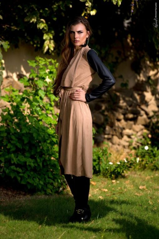 Leather Sleeves Suede Jacket - Image 3