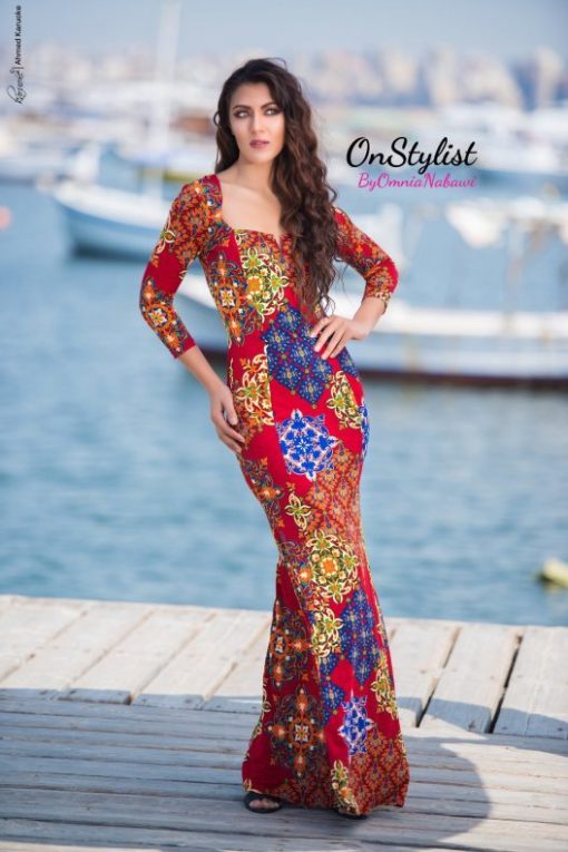 Sleeve Mermaid Maxi Dress
