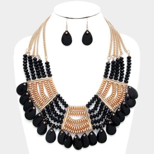 Black x Gold Unique Necklace