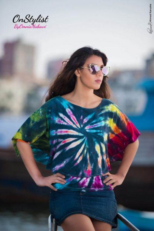 Ruffle Top In Tie-Dye - Image 2