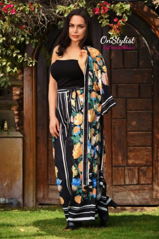 Kimono Set Duster With Floral Print - Image 2