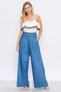 Wide Leg High Waist Denim