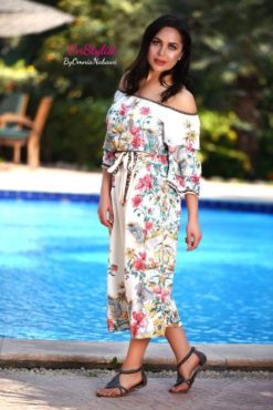 Floral Print Cropped Palazzo Set