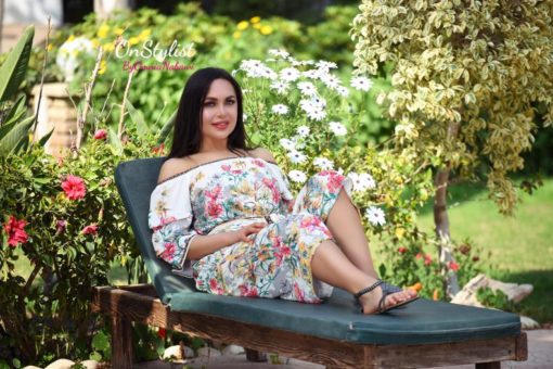 Floral Print Cropped Palazzo Set - Image 3