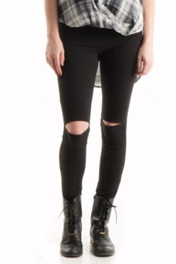 Cut Out Knee Jersey Legging