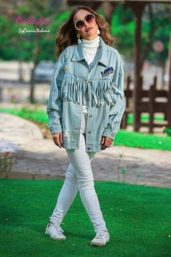 Patches Fringe Denim Jacket