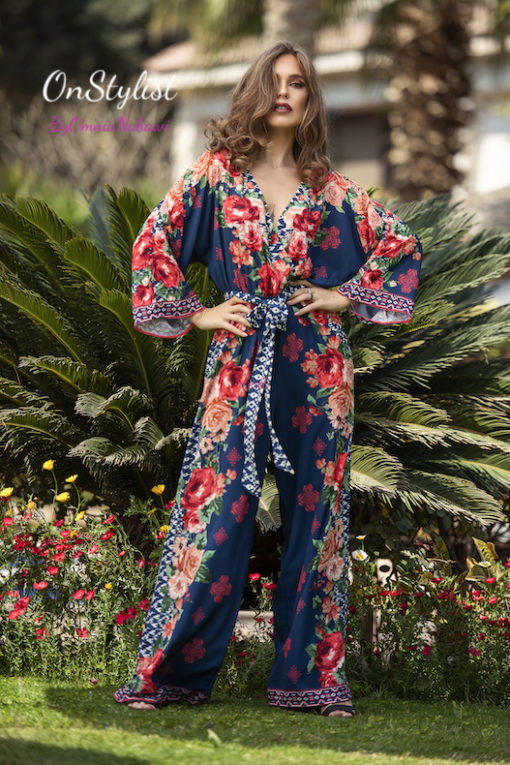 Floral Sleeves Boohoo Jumpsuit