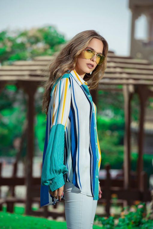 Striped Jade Shirt - Image 3