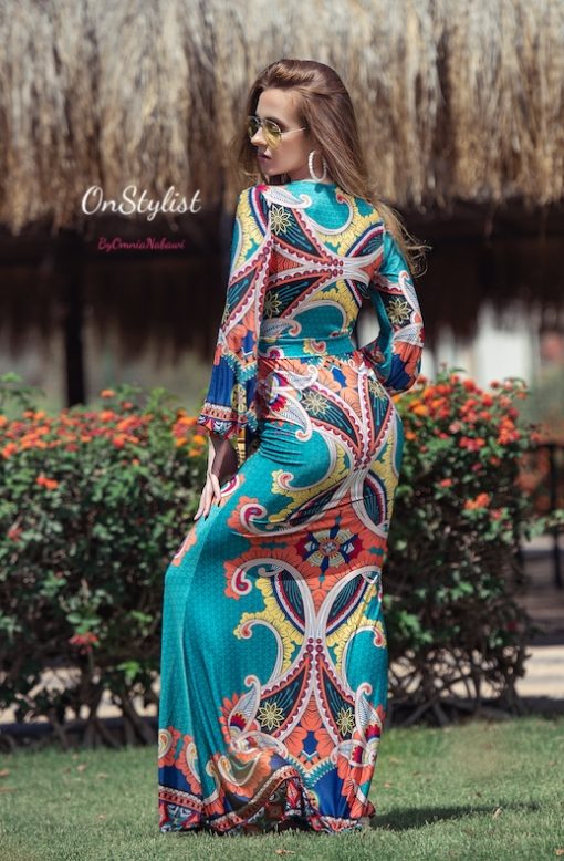 Jade Sleeves BodyCon Maxi Dress - Image 4