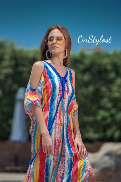 Striped Cover Up