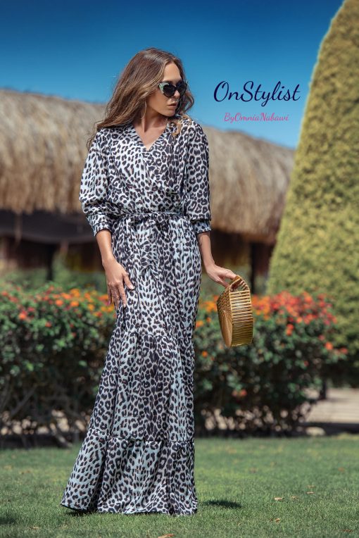 Leopard Spanish Maxi Dress - Image 2