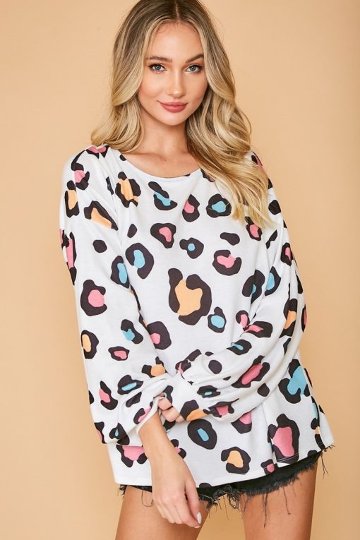 Reversible Animal Printed Long Sleeve Top - Image 4