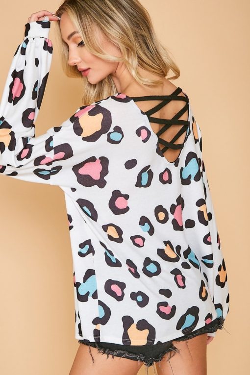 Reversible Animal Printed Long Sleeve Top - Image 5