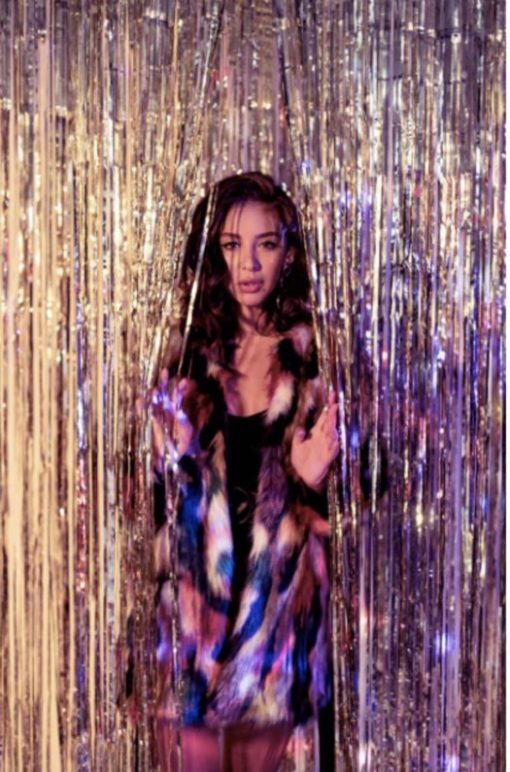 Belted Parrot  Fur Jacket - Image 6