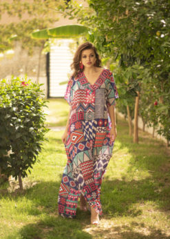 Embellished V Neck Cover Up