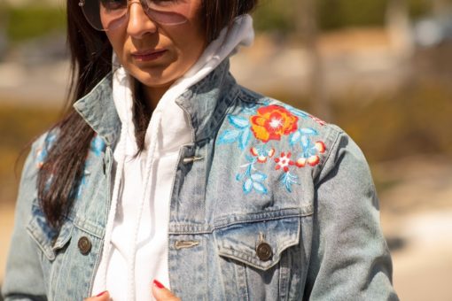 Embroidery Denim Jacket - Image 4