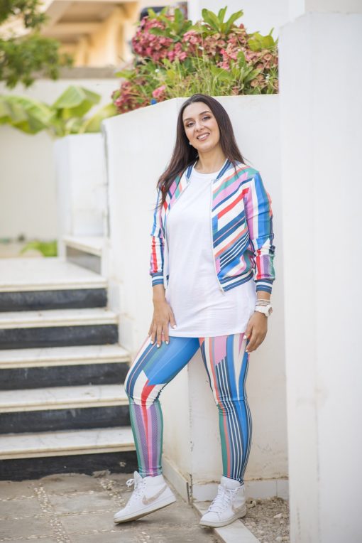 Trendy Stripped Track Suit - Image 4