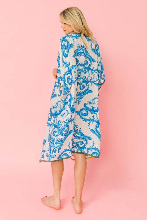 Blue n white unique  kimono - Image 6