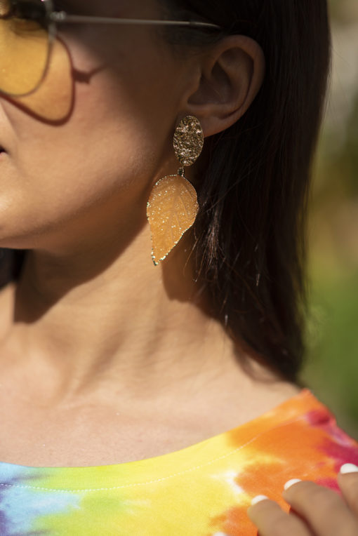 Mustard  Leaves Earings