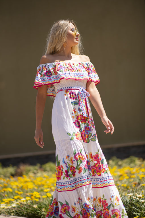 A Fabulous Off Shoulder Maxi Dress