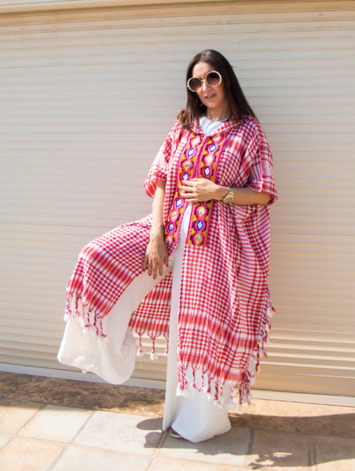 Hooded Cardigan Pashmina