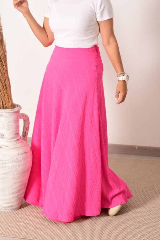 Onstylist Rokama Maxi Skirt (Fuchia) - Image 2