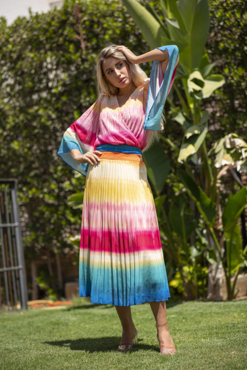 Rainbow Color American Skirt Set - Image 2