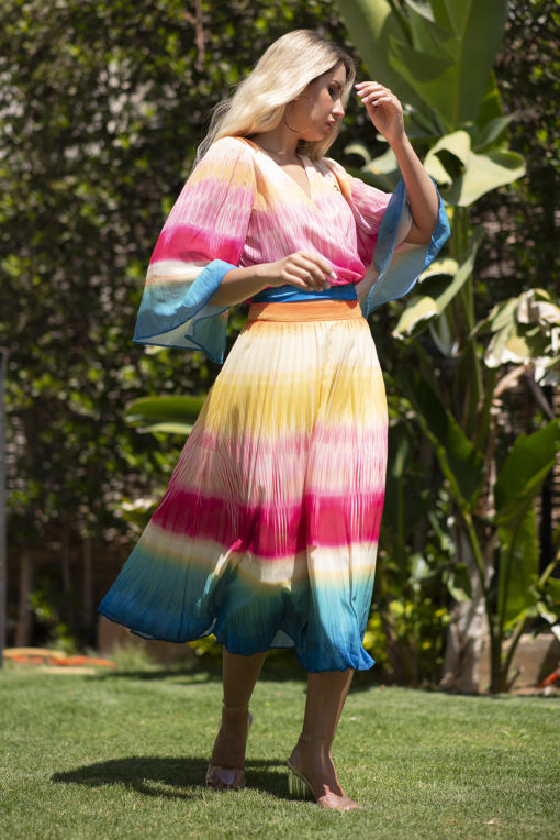 Rainbow Color American Skirt Set - Image 3