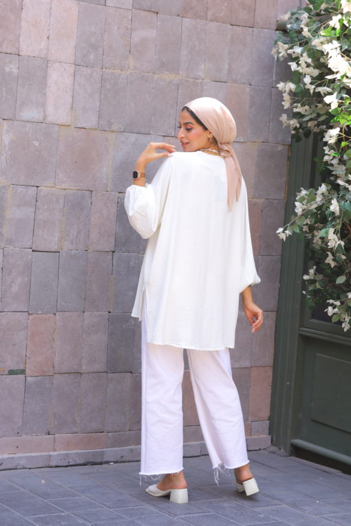 Long Sleeves High-Low Top - Image 7