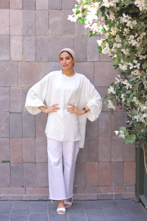 Long Sleeves High-Low Top - Image 6