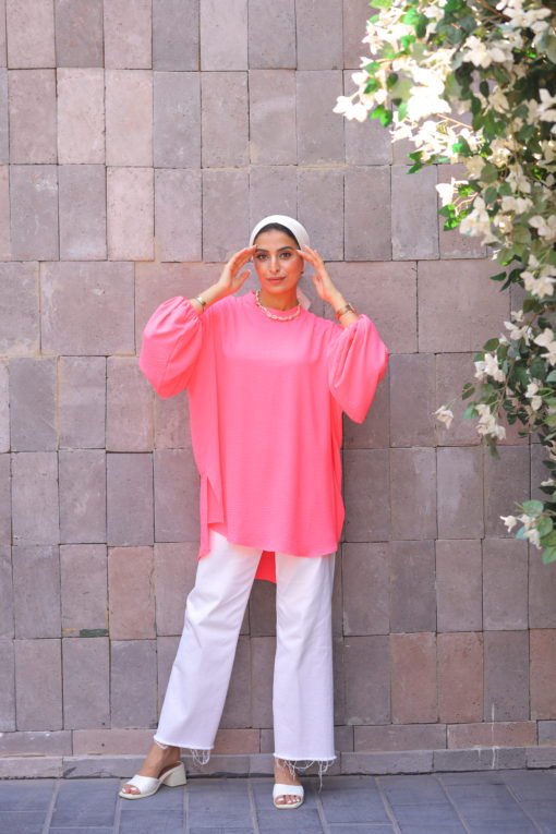 Long Sleeves High-Low Top - Image 3