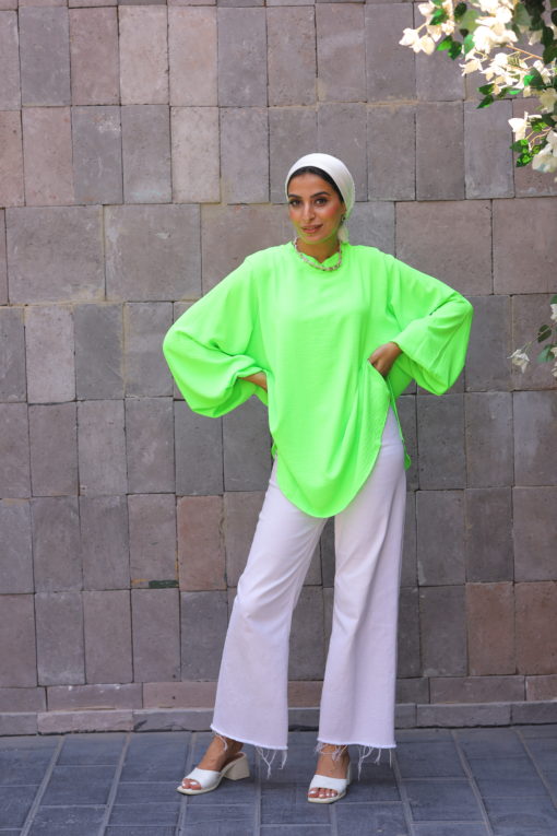 Long Sleeves High-Low Top - Image 8