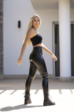 High Waist Leather Leggings