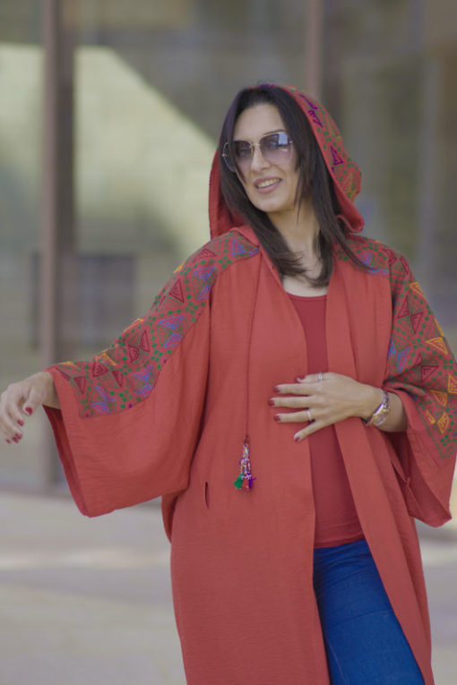 Hand Made Embriodery Hoodie Kaftan - Image 5