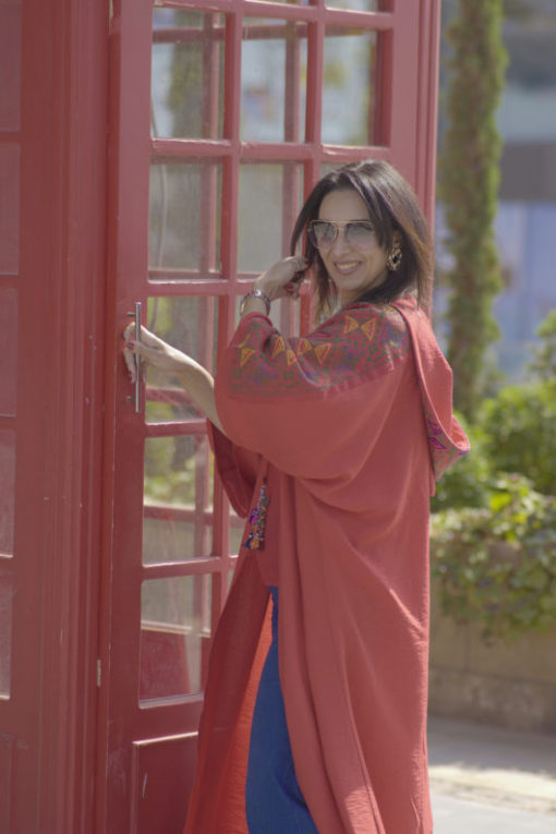 Hand Made Embriodery Hoodie Kaftan - Image 3