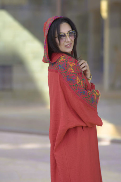 Hand Made Embriodery Hoodie Kaftan