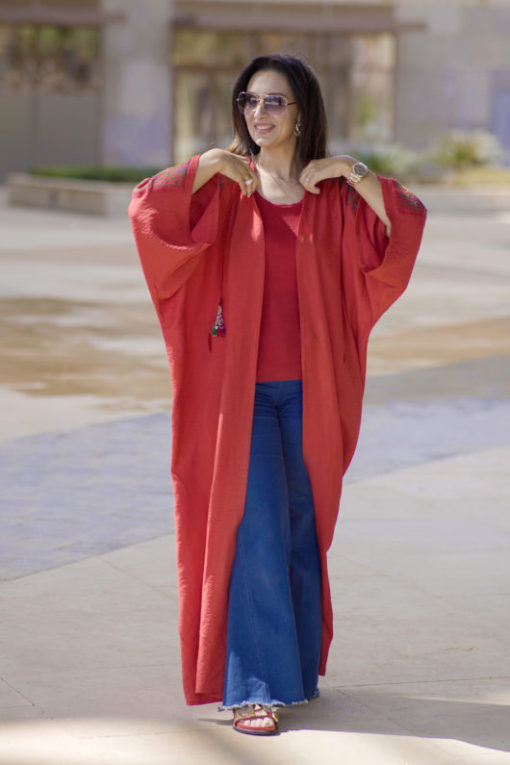 Hand Made Embriodery Hoodie Kaftan - Image 9
