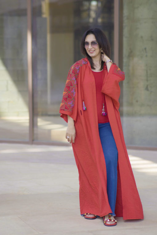 Hand Made Embriodery Hoodie Kaftan - Image 10