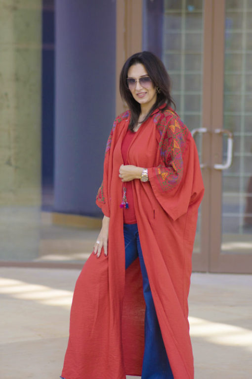 Hand Made Embriodery Hoodie Kaftan - Image 11