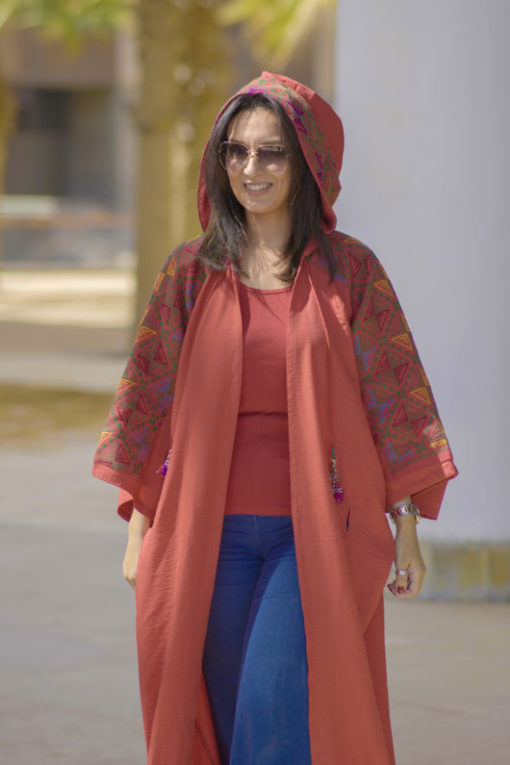 Hand Made Embriodery Hoodie Kaftan - Image 13
