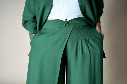 Linen Pants Semi Skirt - Image 18