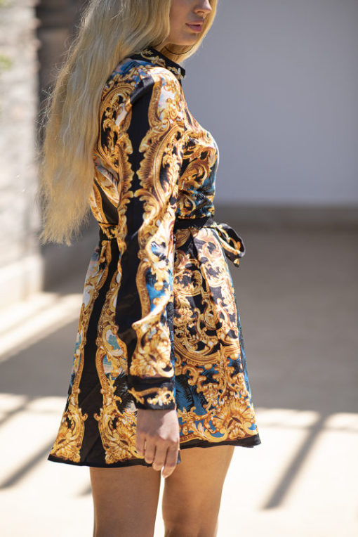 A Unique Print Mini Dress - Image 3