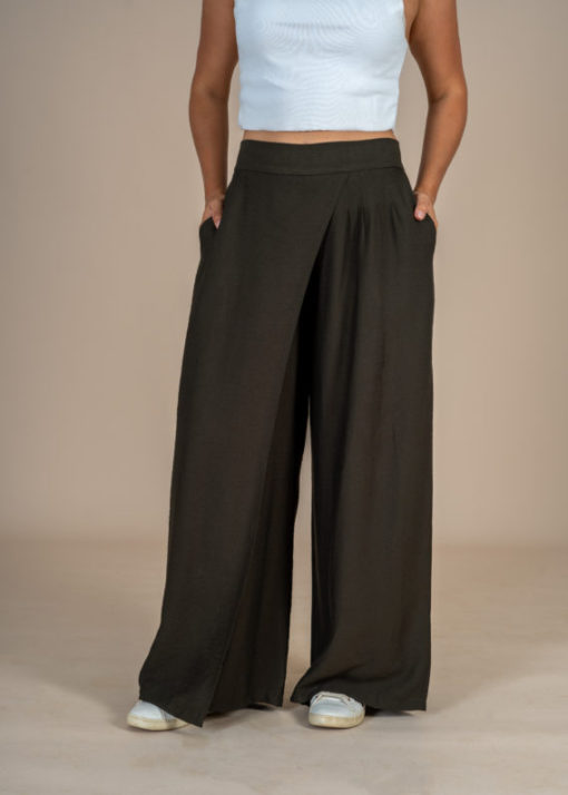 Linen Pants Semi Skirt - Image 4