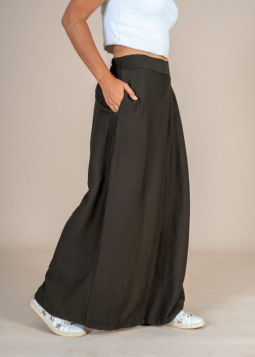 Linen Pants Semi Skirt - Image 5