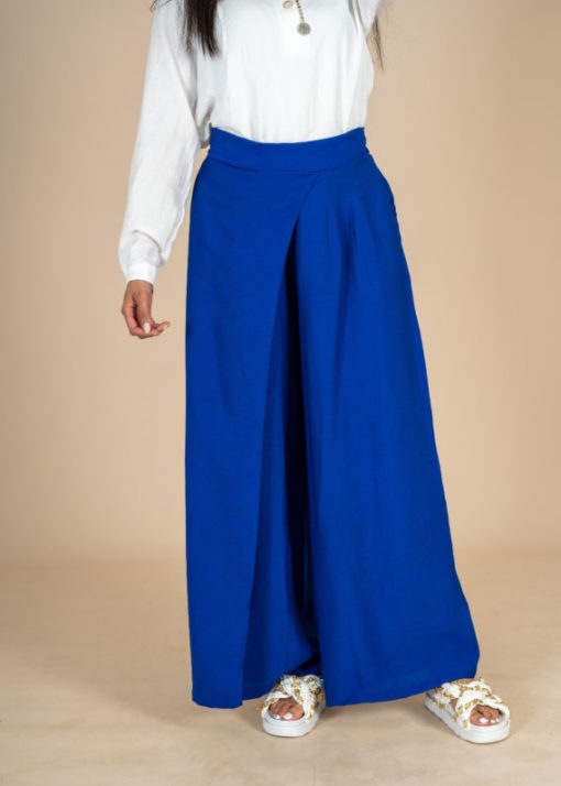 Linen Pants Semi Skirt - Image 9