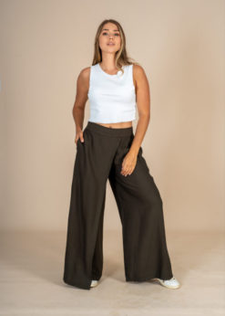 Linen Pants Semi Skirt