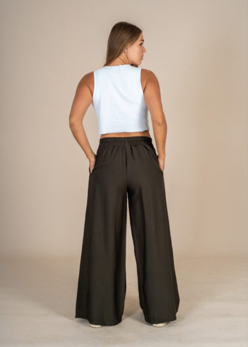 Linen Pants Semi Skirt - Image 3