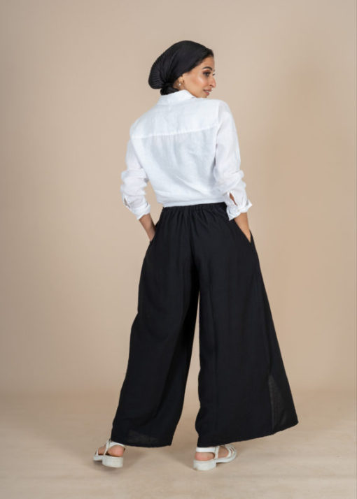 Linen Pants Semi Skirt - Image 15