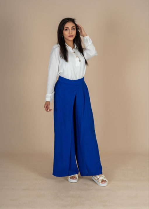 Linen Pants Semi Skirt - Image 6
